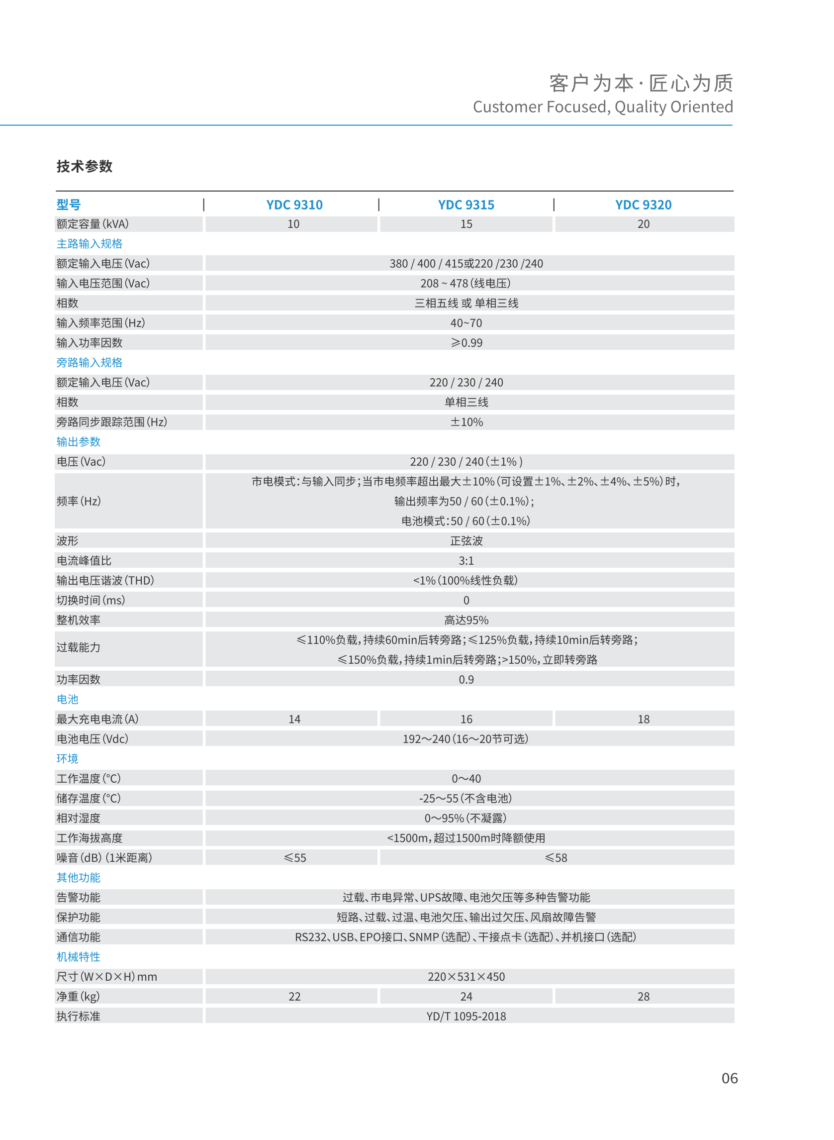 科士达ups电源YDC9310在线式-科士达10KVA/8kw